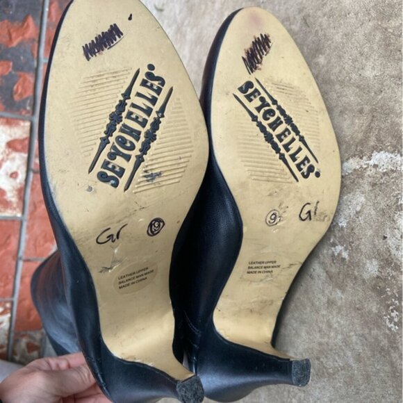 Seyhelles Womens Leather Tall Heel Boots Size 9 - Picture 4 of 8